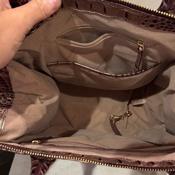 Brahmin Caroline Port Ombre Melbourne Croc Embossed Satchel Handbag - Picture 5 of 6